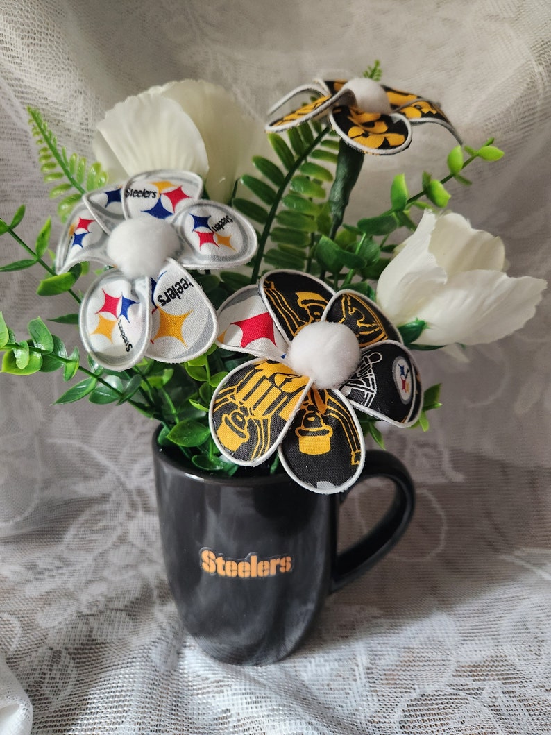 Pittsburgh Steelers Floral Arrangement 2566 Etsy