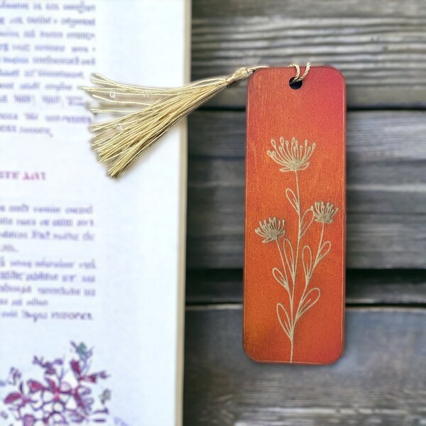 Floral Bookmark - Handcrafted with Love - Elegant Design - Reading Accessories