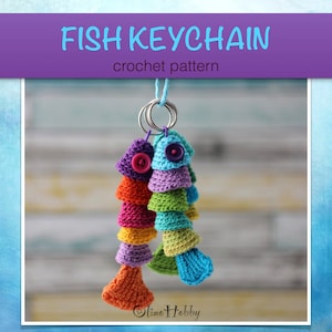 FISH KEYCHAIN Crochet Pattern for beginners