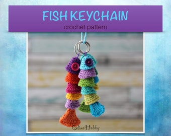 FISH KEYCHAIN Crochet Pattern for beginners