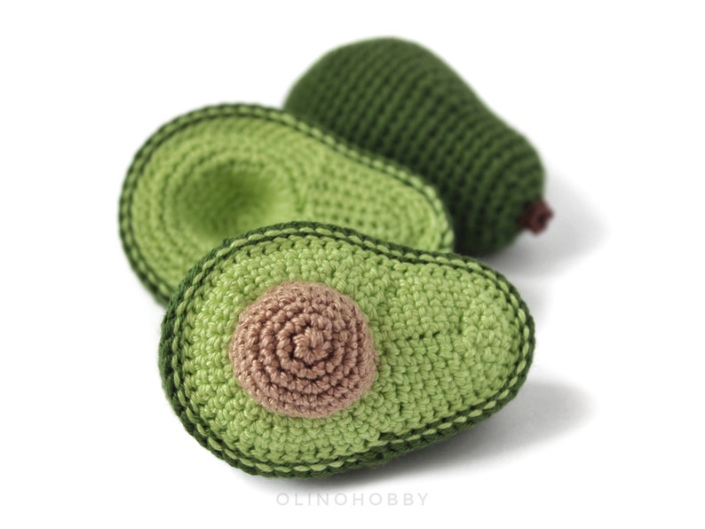 AVOCADO Crochet Pattern SET 3-in-1 for beginners image 6