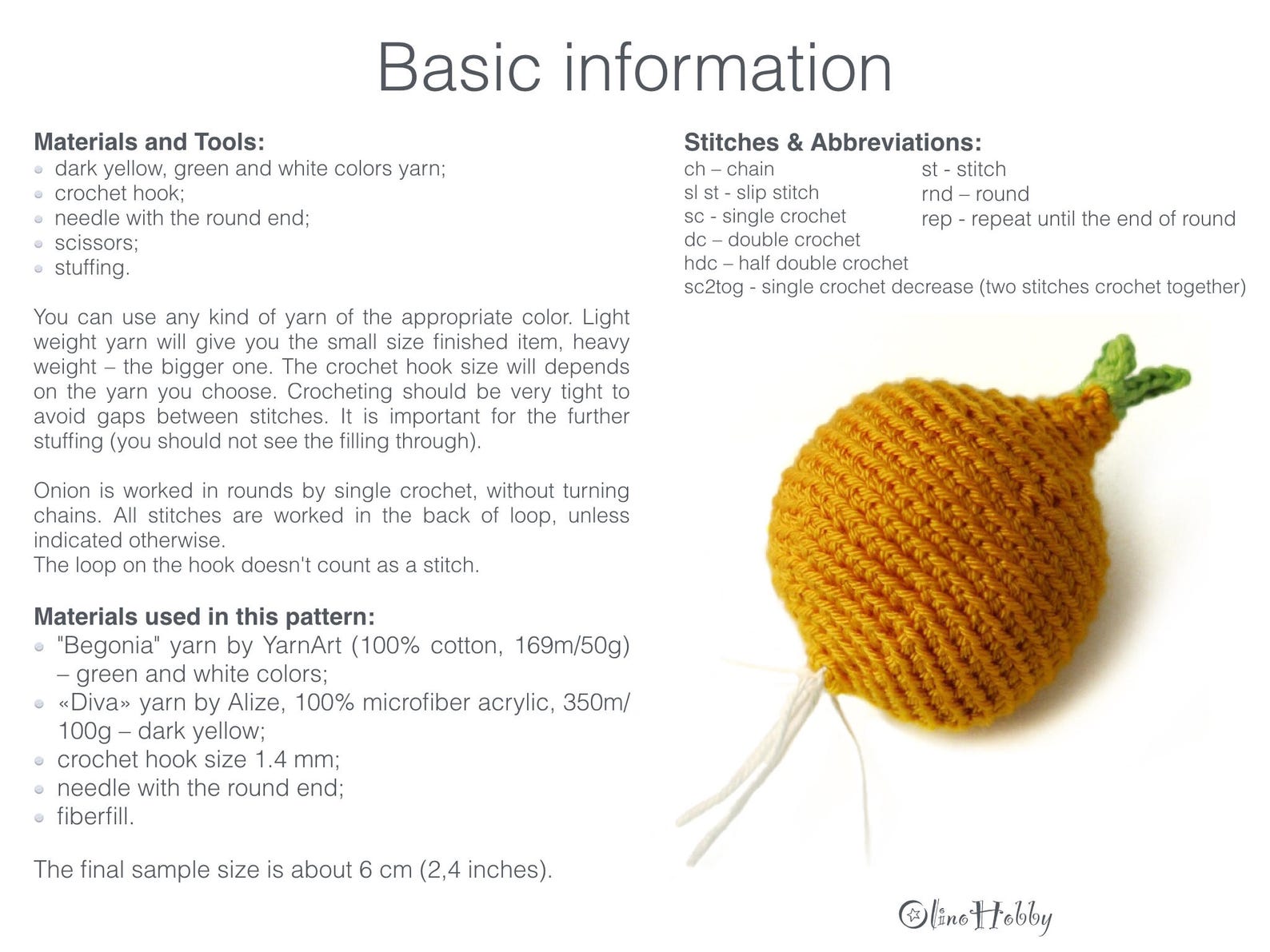 ONION Crochet Pattern PDF Crochet onion pattern Amigurumi Etsy