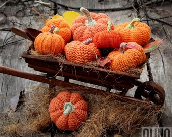 PUMPKINS SET of Crochet&Knitted Patterns 5-in-1