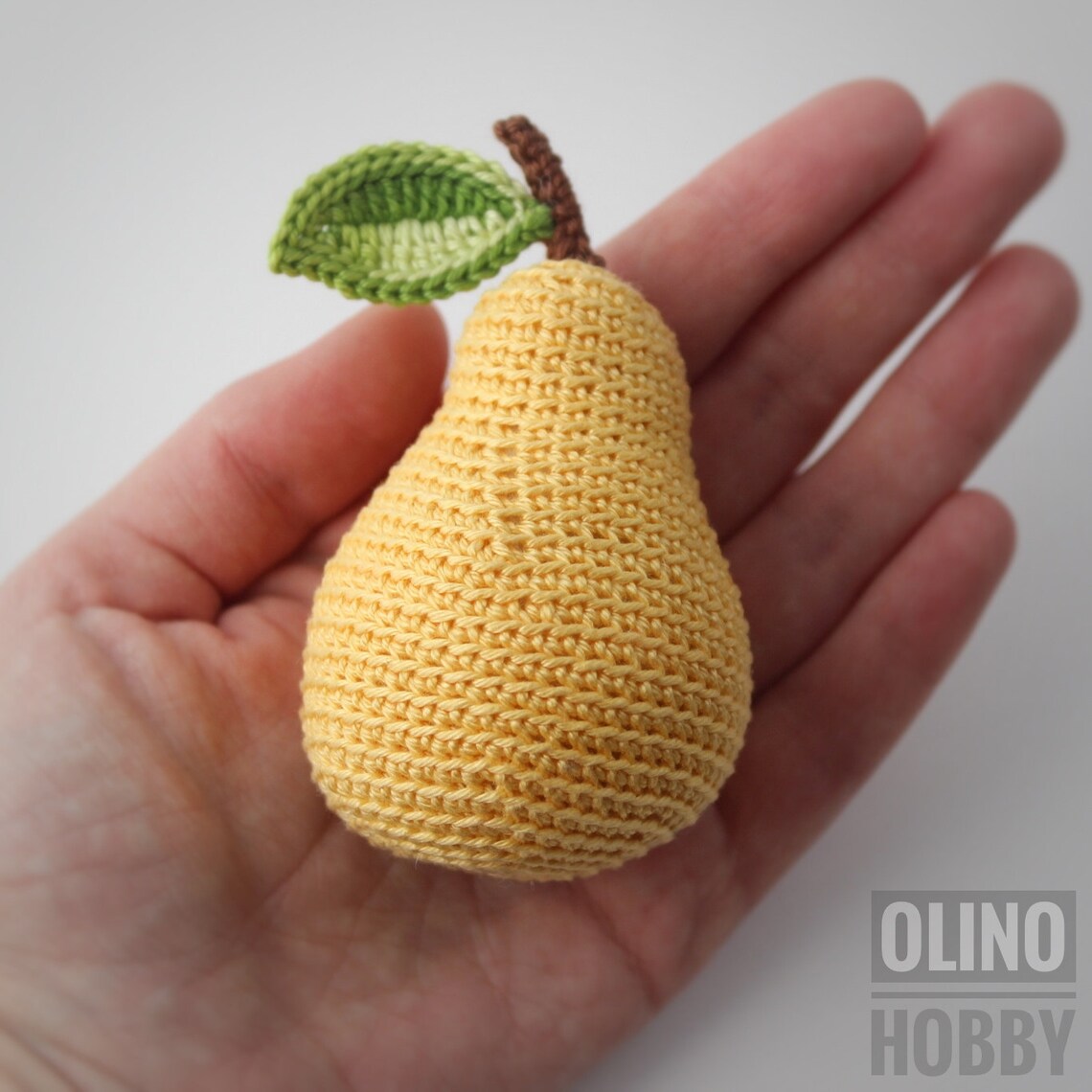PEAR Crochet Pattern PDF Crochet Pear Pattern Amigurumi Pear Etsy