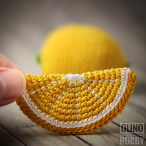 LEMON SLICE Crochet Pattern PDF Crochet lemon slice pattern image 2
