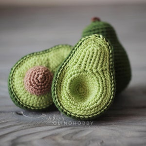 AVOCADO Crochet Pattern SET 3-in-1 for beginners image 4