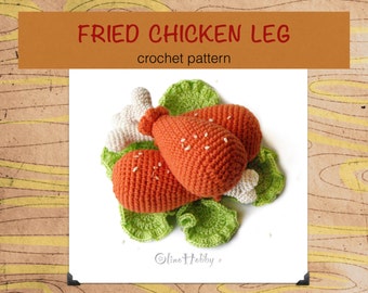 ROASTED CHICKEN DRUMSTICK Crochet Pattern for beginners