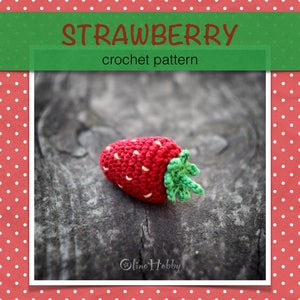 STRAWBERRY crochet pattern for beginners image 1