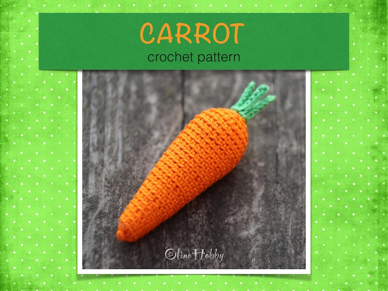 CARROT Crochet Pattern for beginners image 1