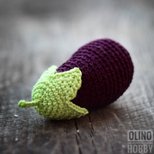 EGGPLANT Crochet Pattern for beginners image 2