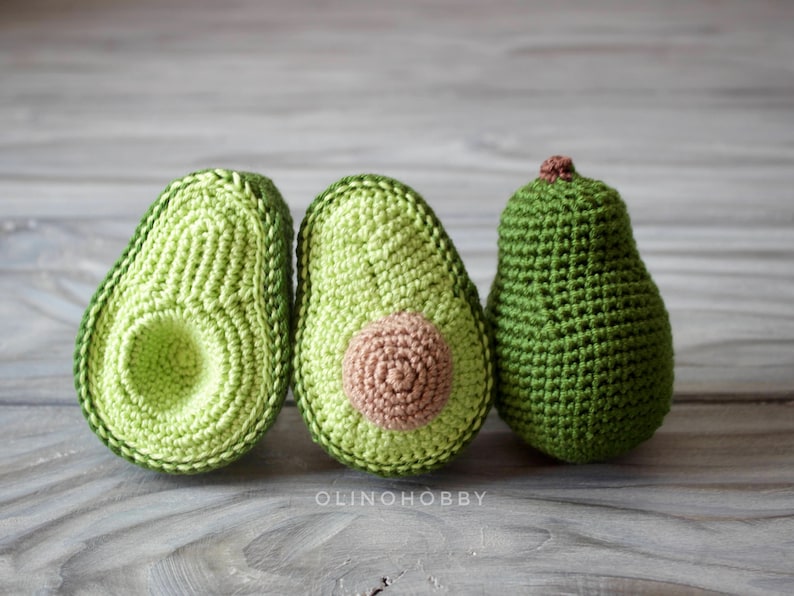 AVOCADO Crochet Pattern SET 3-in-1 for beginners image 7