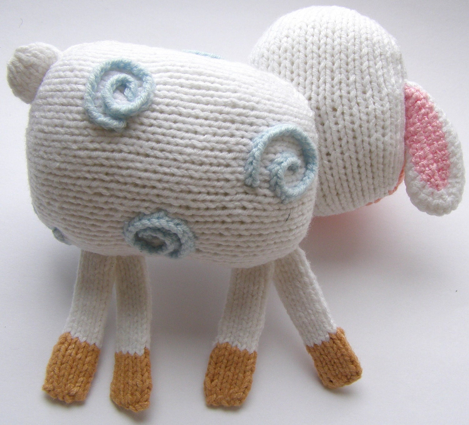 LAMB Knitting Pattern PDF Knitted Lamb Pattern Animal Toy Etsy UK