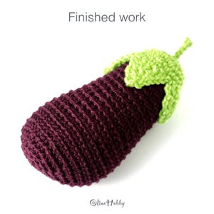 EGGPLANT Crochet Pattern for beginners image 6