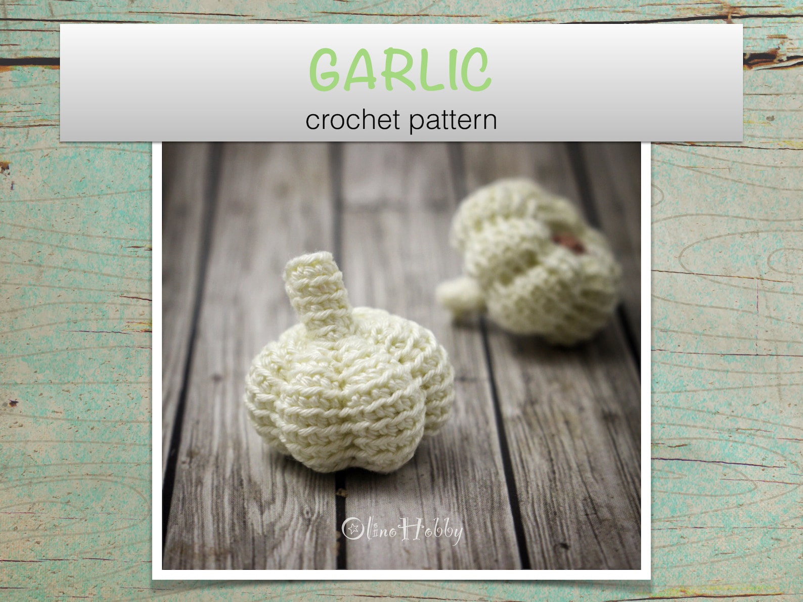 GARLIC Crochet Pattern PDF Crochet Garlic Pattern Amigurumi Etsy