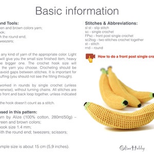 Banana Crochet Pattern for beginners image 2