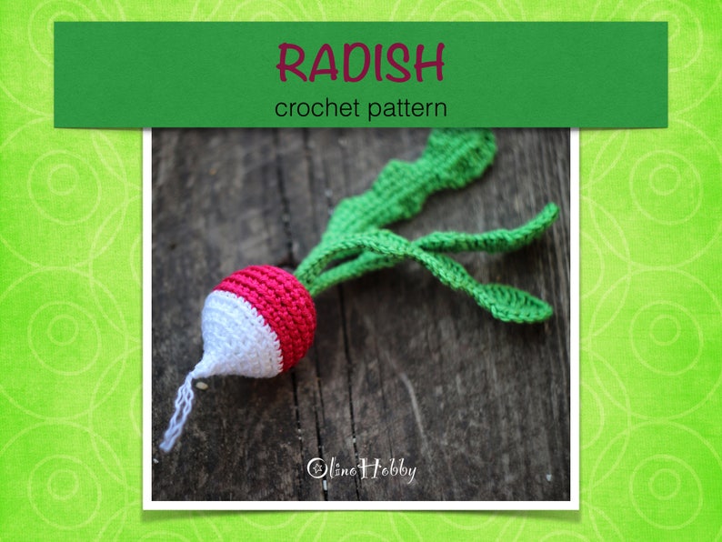 Crochet Raddish RADISH Crochet Pattern for Beginners - Etsy
