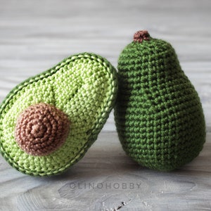 AVOCADO Crochet Pattern SET 3-in-1 for beginners image 9