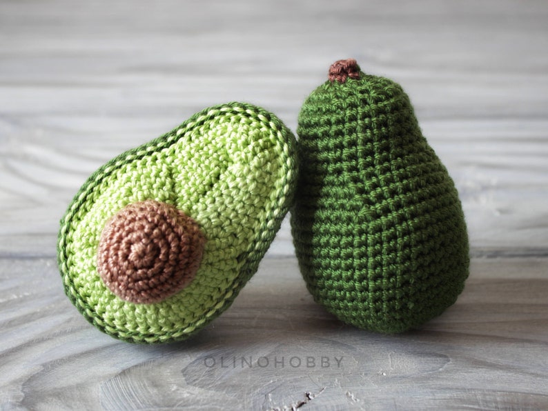 AVOCADO Crochet Pattern SET 3-in-1 for beginners image 9