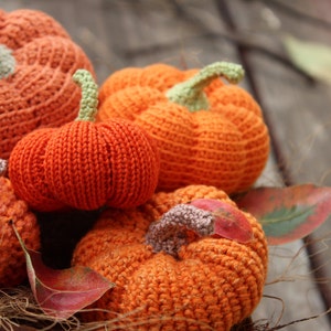 PUMPKINS SET of Crochet&Knitted Patterns 5-in-1 image 5