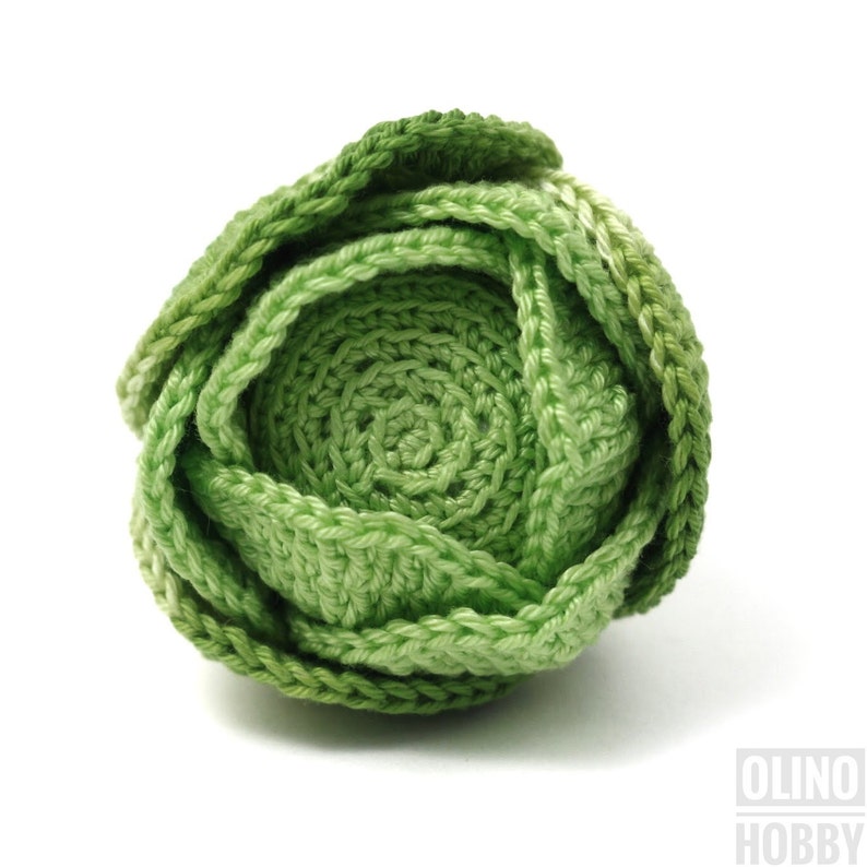 CABBAGE crochet pattern PDF Crochet cabbage pattern image 4