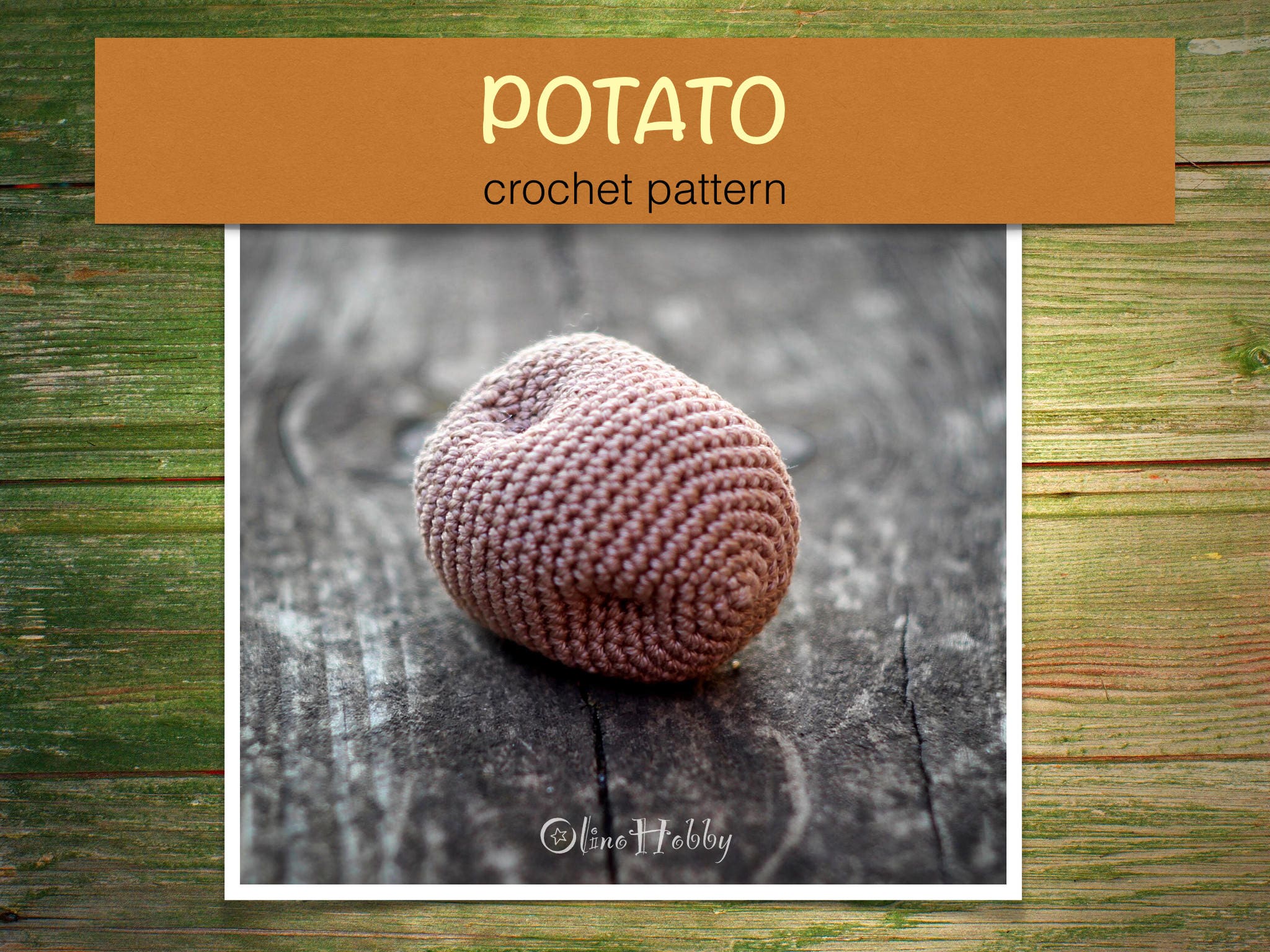 POTATO Crochet Pattern PDF Crochet Potato Pattern Amigurumi - Etsy