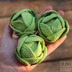 CABBAGE crochet pattern PDF Crochet cabbage pattern image 6