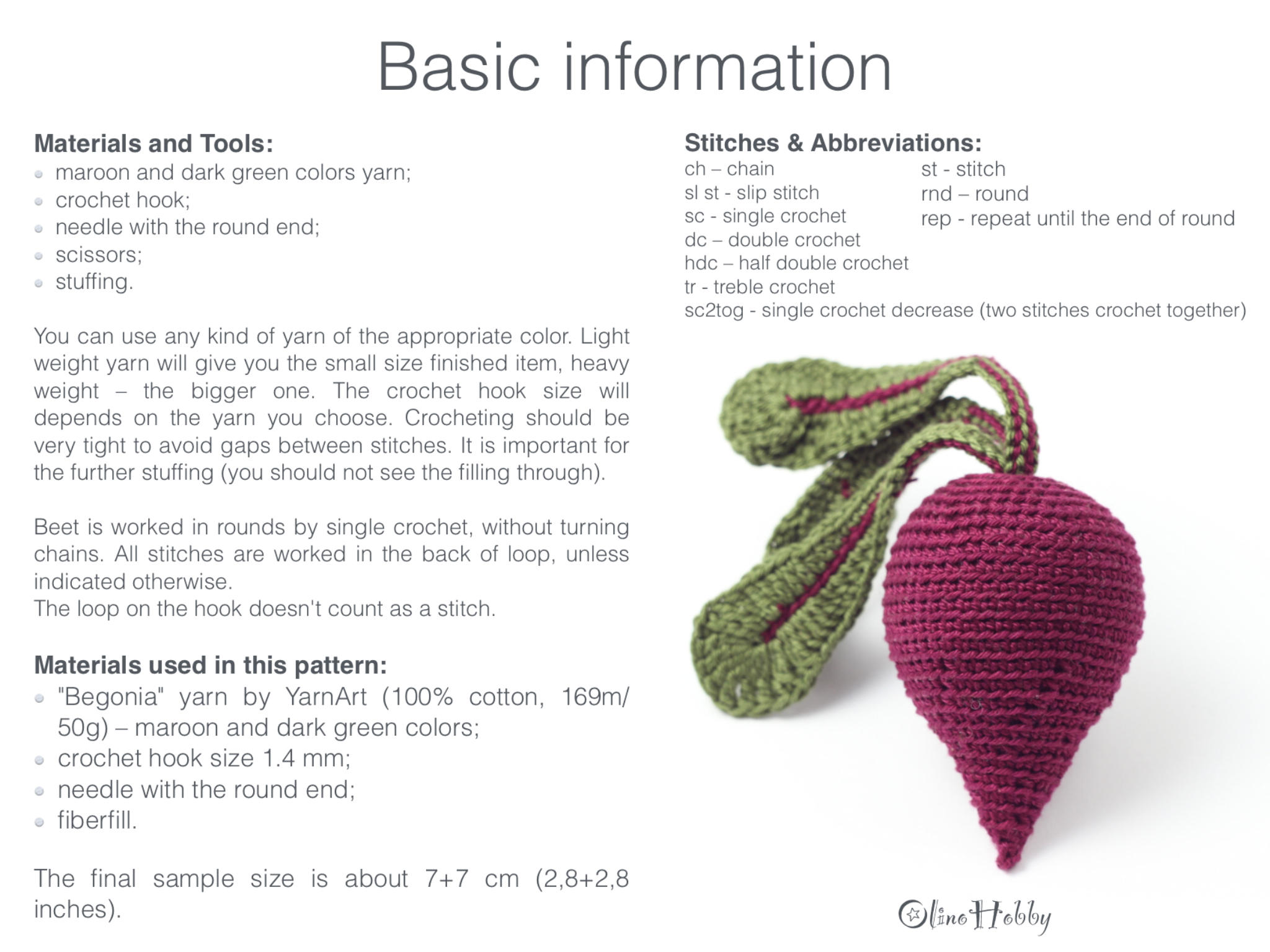 BEET Crochet Pattern PDF Crochet Beetroot Pattern Amigurumi Etsy