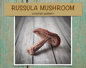 RUSSULA MUSHROOM Crochet Pattern for beginners