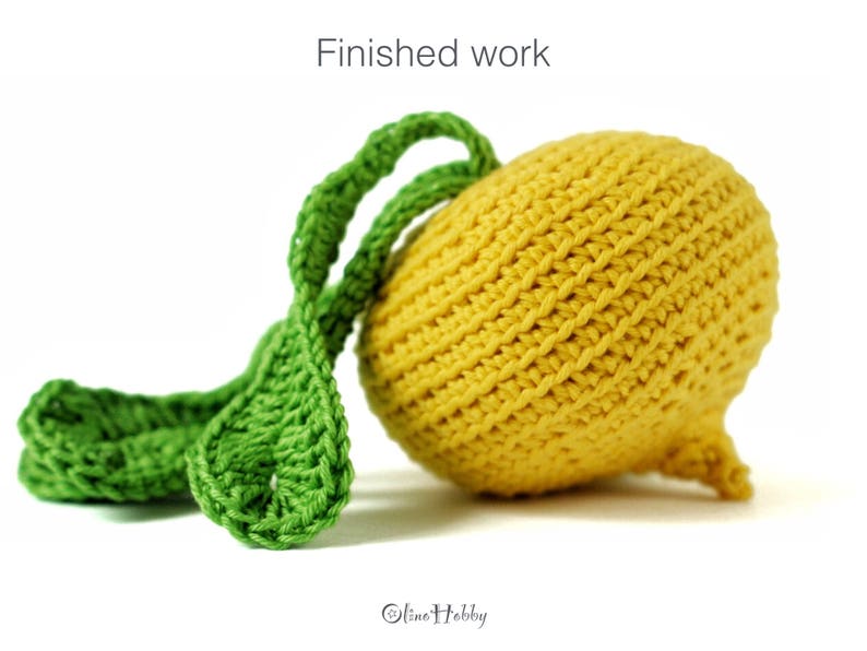 TURNIP Crochet Pattern PDF Crochet turnip pattern Amigurumi image 5