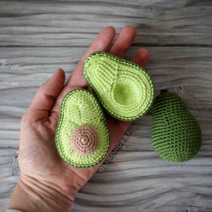 AVOCADO Crochet Pattern SET 3-in-1 for beginners image 5