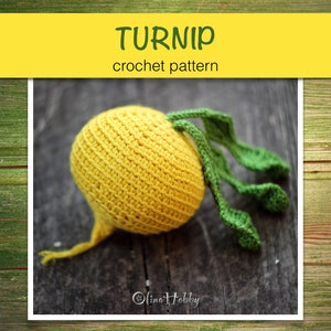 TURNIP Crochet Pattern PDF Crochet turnip pattern Amigurumi image 1