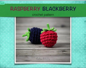 RASPBERRY BLACKBERRY Crochet Pattern for beginners