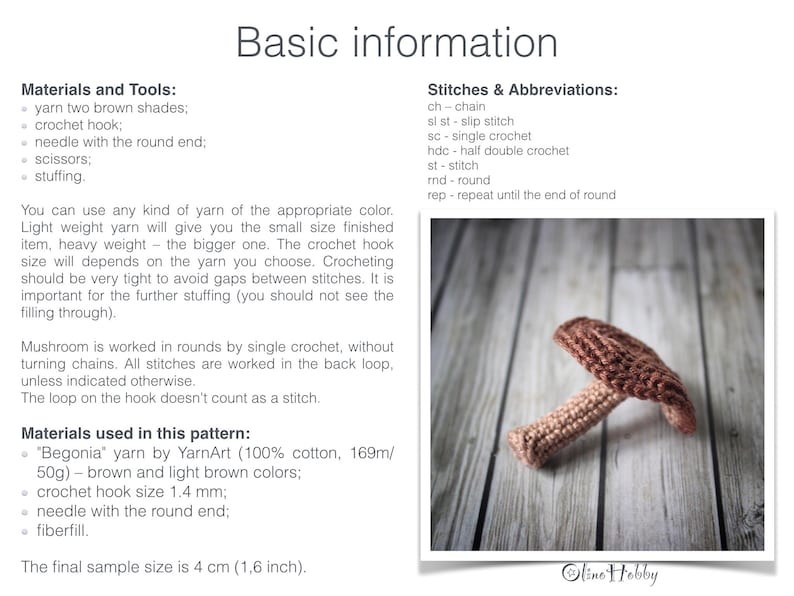 RUSSULA MUSHROOM Crochet Pattern PDF Crochet mushroom image 5
