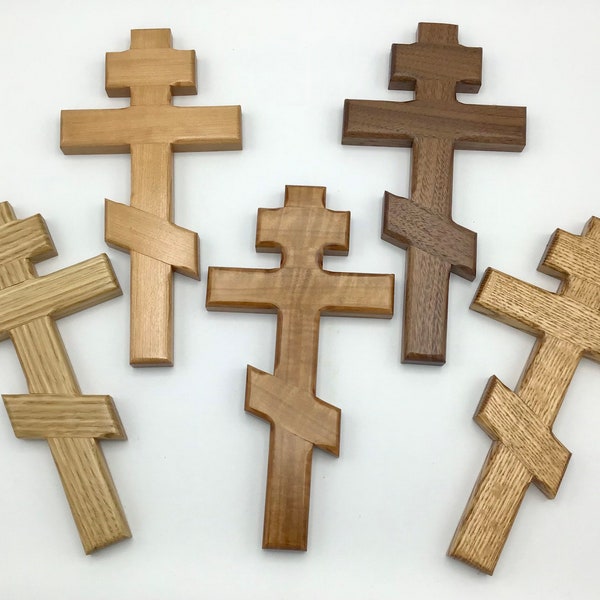 Orthodox 3-bar Wooden Cross