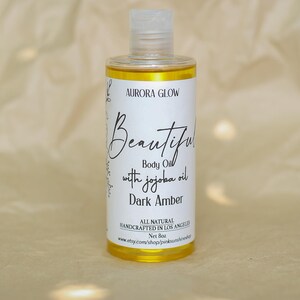 Body Oil - Dark Amber Body Oil -Soothing Body Oi - Natural Moisturizer - Hydrating Oil - Massage Oil - Handcrafted -Fragrance Body Care