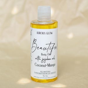 Body Oil - Coconut Mango Body Oil - Soothing Body Oil - Natural Moisturizer - Hydrating Oil - Massage Oil - Handcrafted -Fragrance Body Care