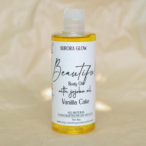 Body Oil - Vanilla Cake Body Oil -Soothing Body Oi - Natural Moisturizer - Hydrating Oil - Massage Oil - Handcrafted -Fragrance Body Care
