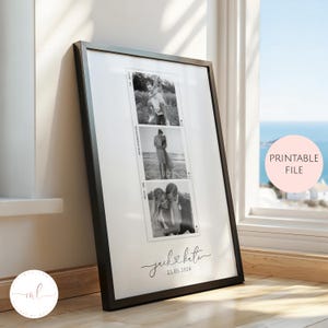 Printable Custom Polaroid Photo Collage Print, Polaroid Photo Gift, Wedding Gift, Anniversary Gift, Couples Gift, Vintage Polaroid Print