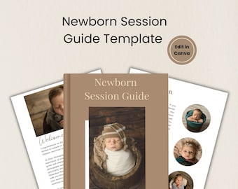 Newborn Session Guide, Newborn Photography Template, Photography Template, Newborn Prep Guide, Newborn Session Preparation, Client Prep