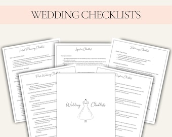 Wedding Checklist Printable, Wedding Planning, Wedding Planner, Wedding Binder, Wedding Organizer, Wedding Planner Book, Wedding To Do List