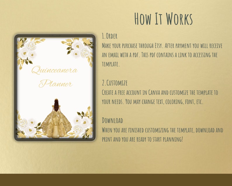 Quinceanera Planner, Quinceanera Planning Templates, Quince Planning