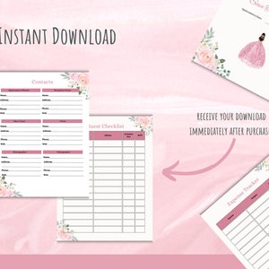 Quinceanera Planner, Quinceanera Planning Templates, Quince Planning ...