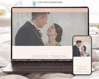 Showit Website Template: Elegant Photography Website Design