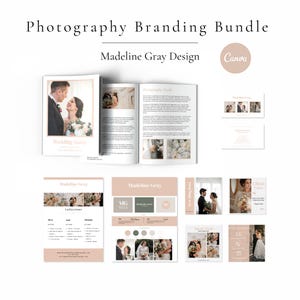 Photography Branding Bundle, Photographer Branding Kit, Photography Logo, Welcome Guide, Instagram Templates, Business Card, Price List
