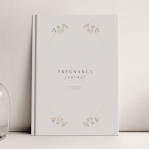 Pregnancy journal | From bump to baby | Week by week pregnancy | Pregnancy planner | Gift for parents to be | Pregnancy record book | A5