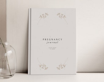 Pregnancy journal | From bump to baby | Week by week pregnancy | Pregnancy planner | Gift for parents to be | Pregnancy record book | A5