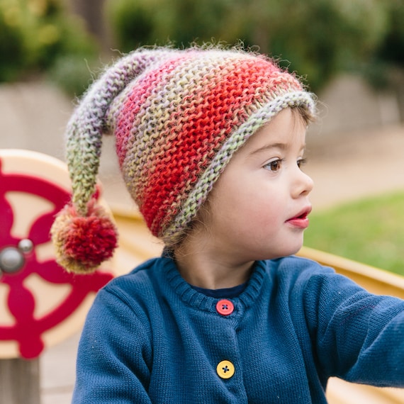 Bonnet Pompom Mère Fille