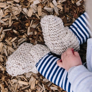 Unisex Baby Booties for Boys or Girls - Knitted Booties in Sizes 3 Months to 2 Years - Hand Knit Toddler Booties - Unisex Baby Gift