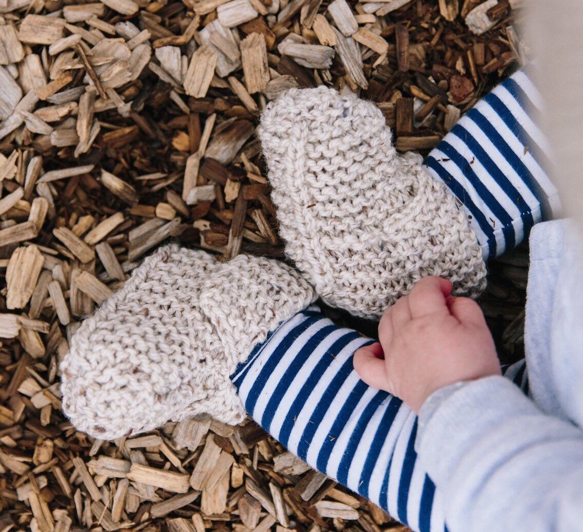 Unisex Baby Booties for Boys or Girls - Knitted Booties in Sizes 3 Months to 2 Years - Hand Knit Toddler Booties - Unisex Baby Gift