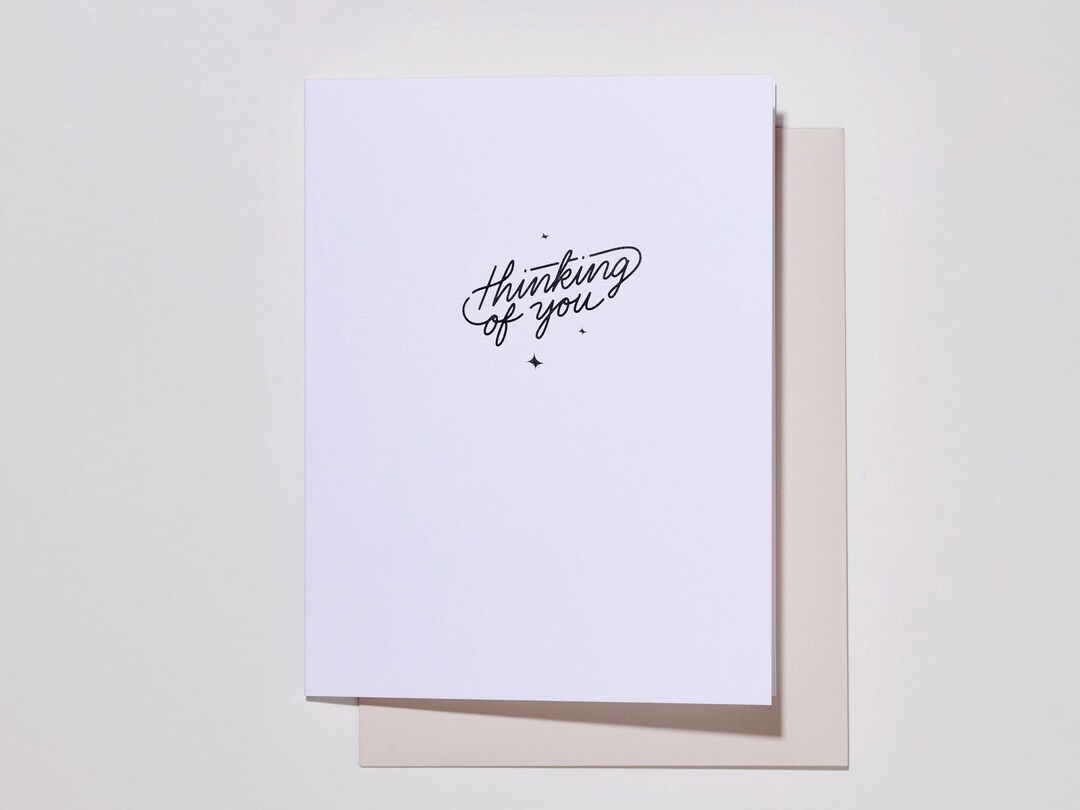 Thinking of You Greeting Card With Envelope - Etsy